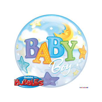 Прозрачный шар из эластичного пластика "Baby Boy" 